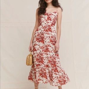 Reformation Emersyn Dress Toile de Jouy 0